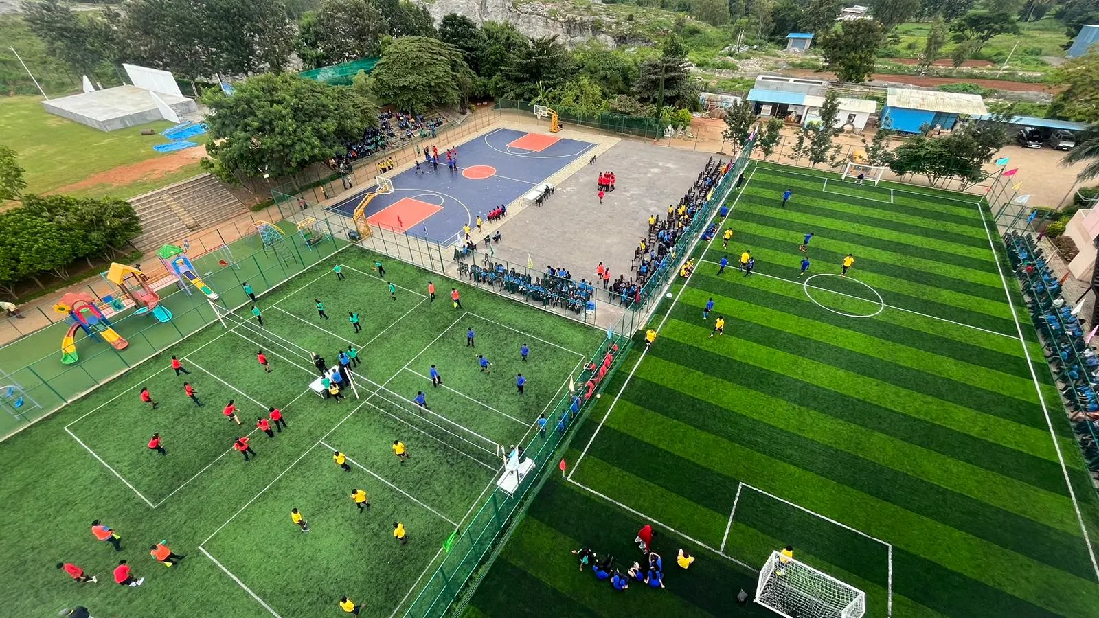 outdoor activity of treamis school